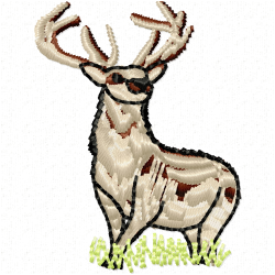 Gazelle Embroidery Design 2 Gazelle Embroidery Design 2